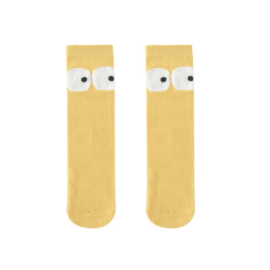 Heelless Socks - Yellow Eyes